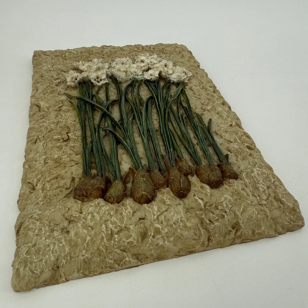 Flower Resin Wall Plaque Cheri Blum Home Decor Wall Hanging Cottagecore Decor